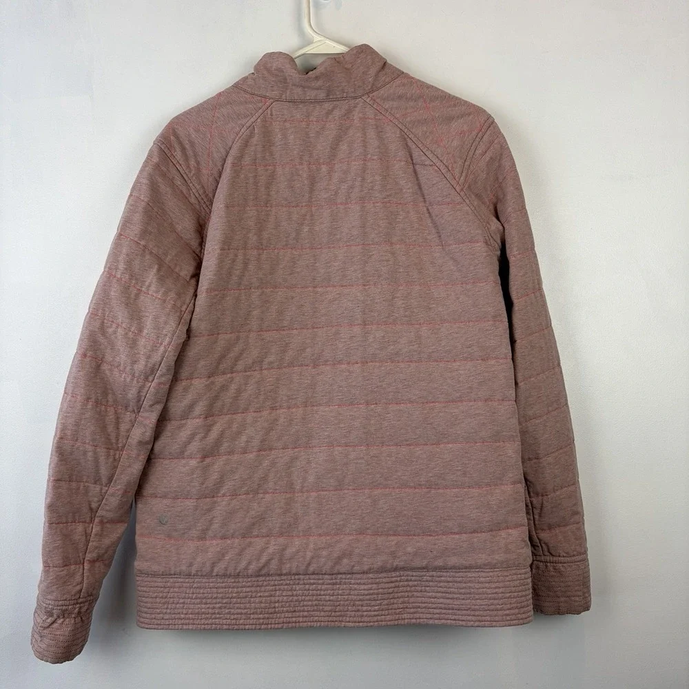 Lululemon The Bomb Bomber Reversible Jacket Womens 12 Bark Berry Rose Pink
